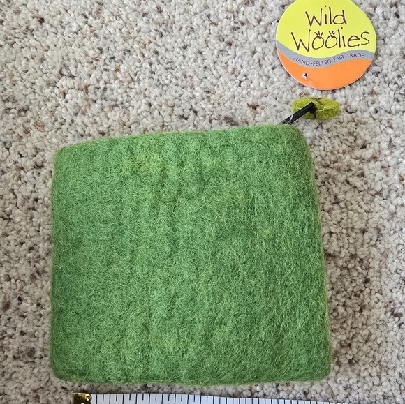🦌Green Felt Deer Coin Purse - Picture 2 of 2